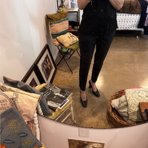 Theory Black Cropped Pants